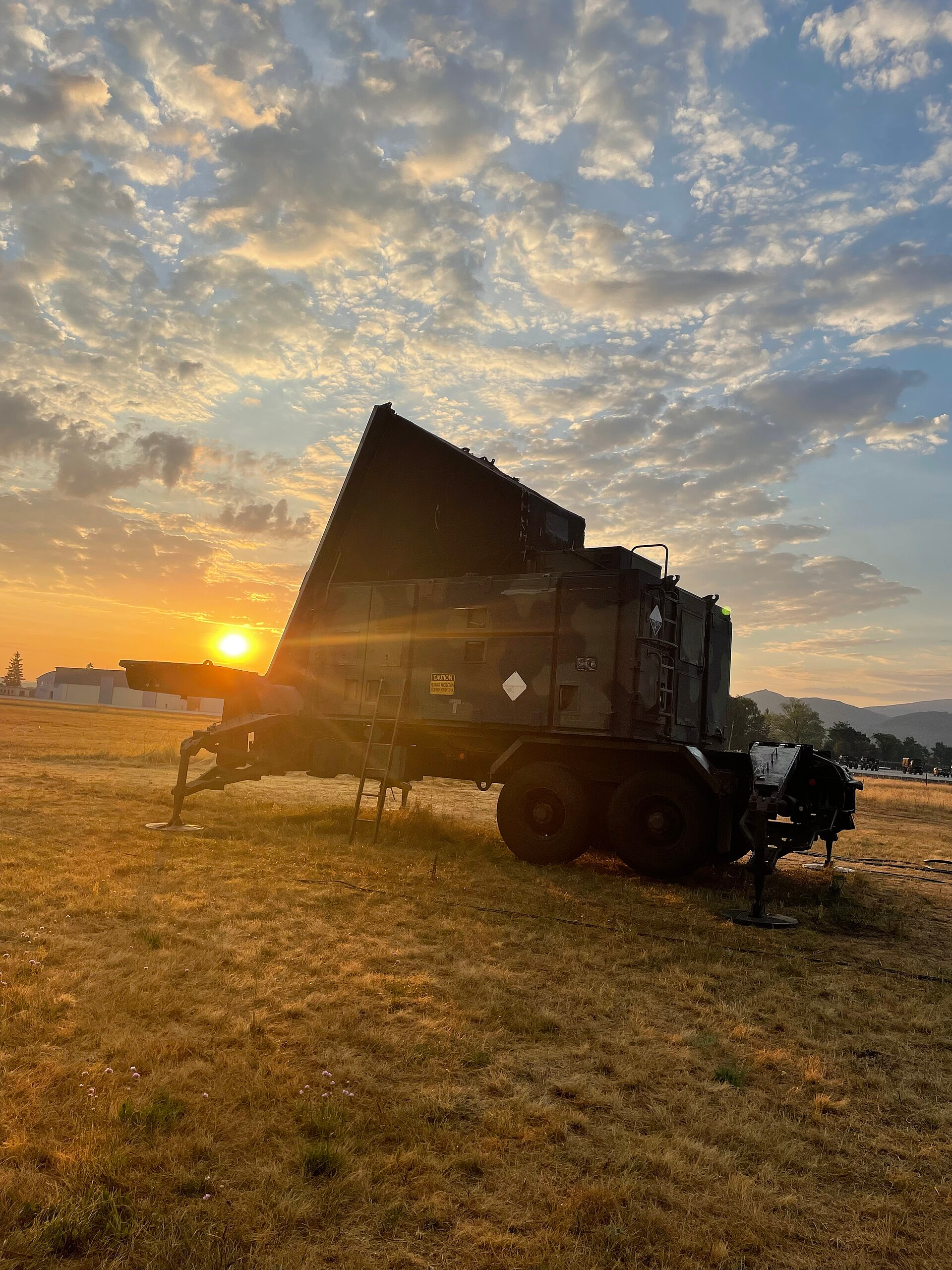 Patriot radar in Slovakia, 2022. Contextual system photograph, not the Greek deployment.